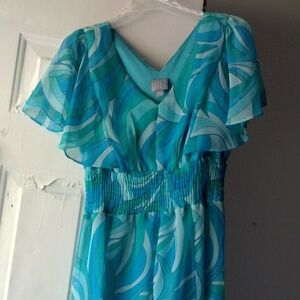 Blue dress a size 10 rabbit rabbit rabbit design